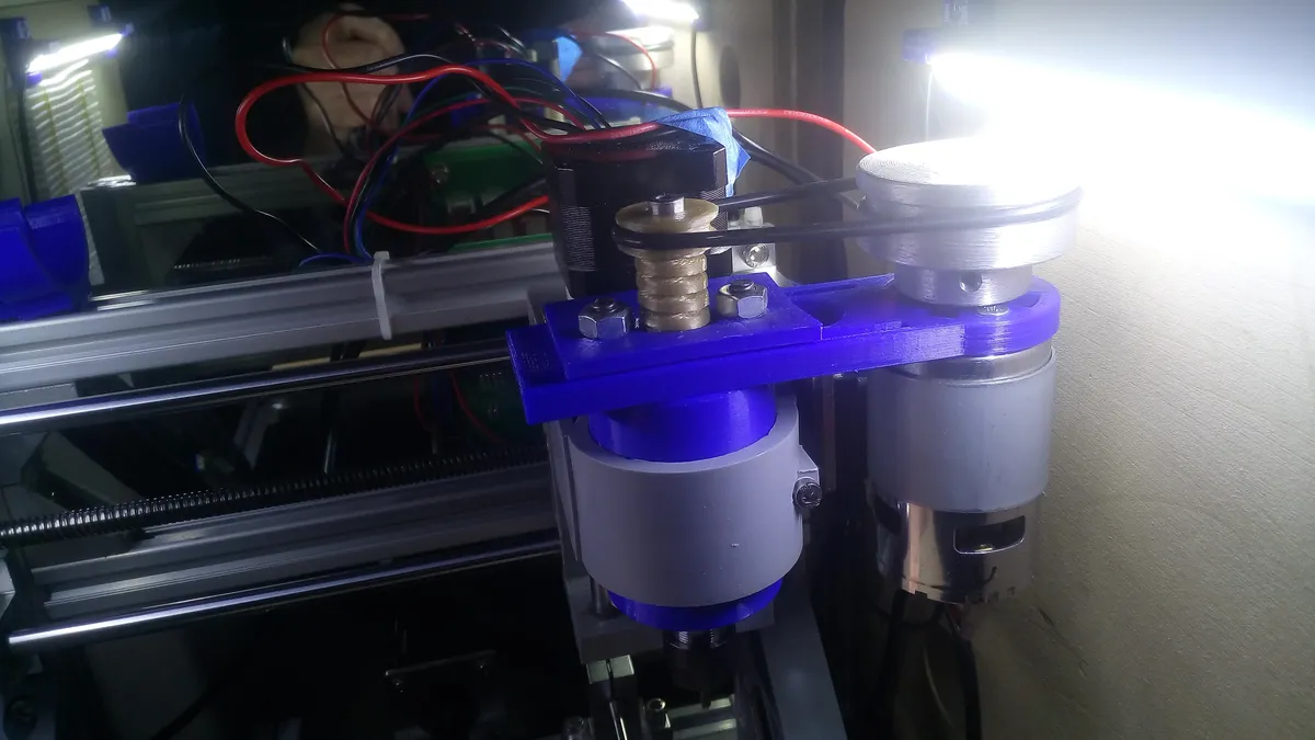 CNC spindle closeup